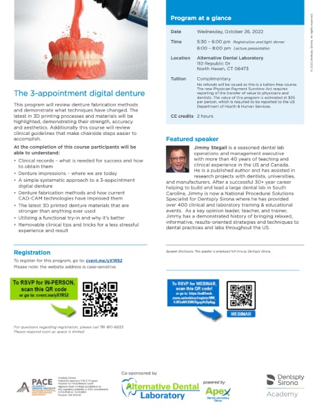 The 3-Appointment Digital Denture event flyer thumbnail